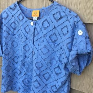 Ruby Rd Periwinkle shirtsleeve button down